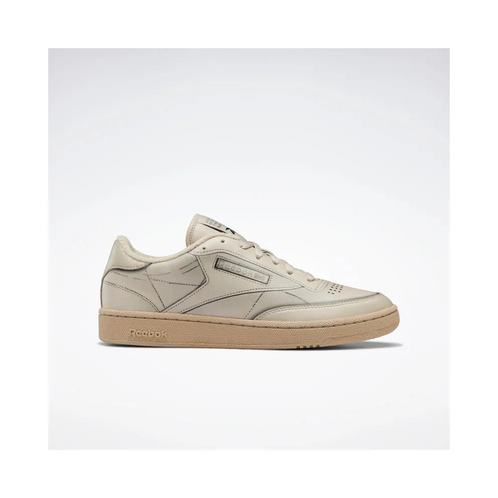 Reebok Maison Margiela Club C Shoes Modern Beige / Cloud White / Black (GX5142)