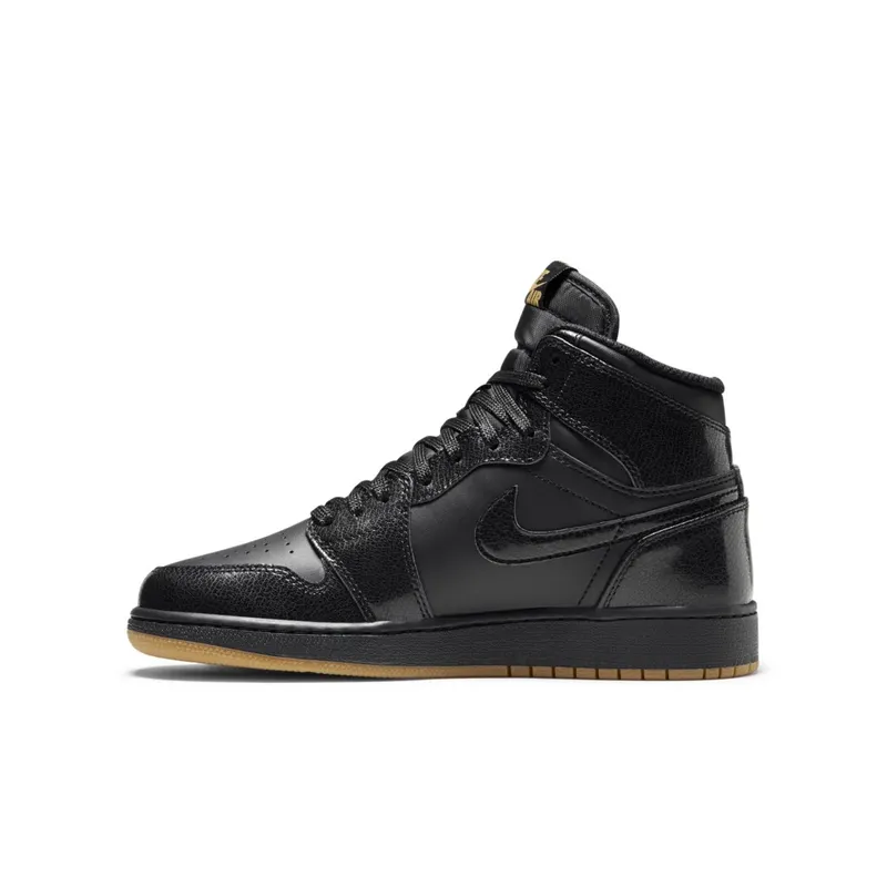 Jordan 1 Retro Black Gum (GS) Black/Black-Gum Light Brown (575441-020)