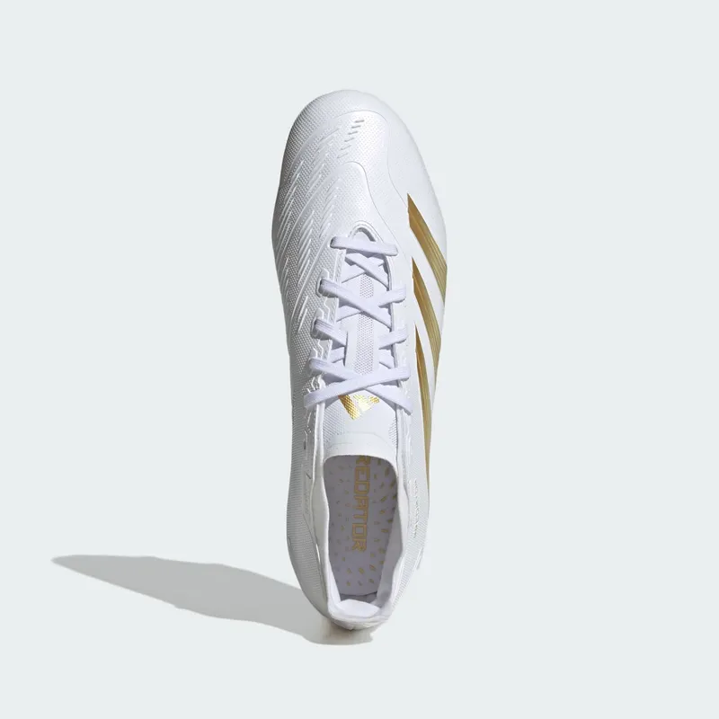 Adidas Predator League FG “Cloud White Gold Metallic Sandy Beige Met” (IF6346)