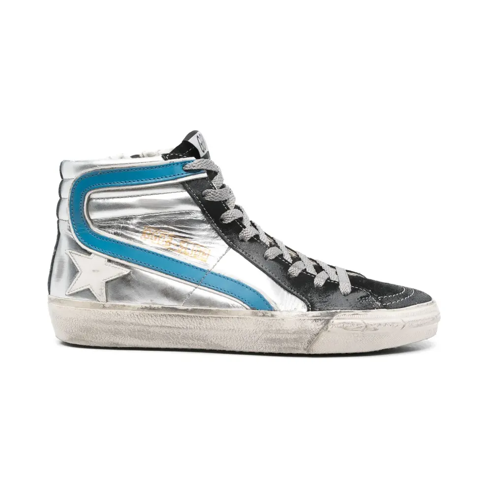 Golden Goose Slide High-Top-Sneakers – Weiß (GWF00115F003130)