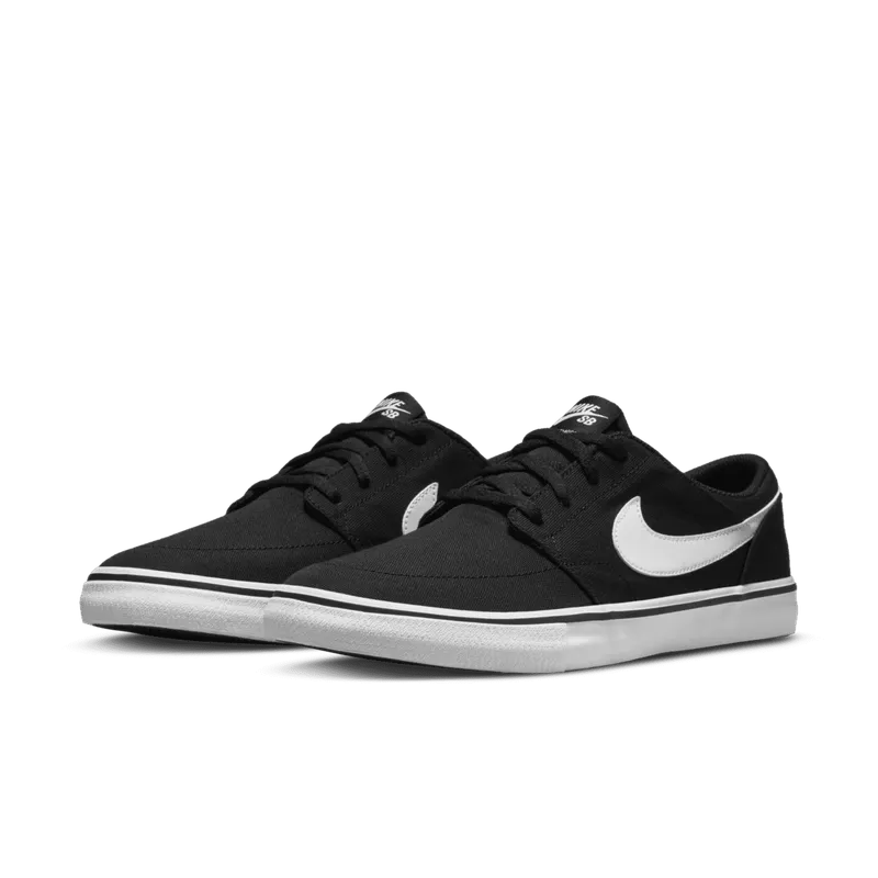 Nike SB Solarsoft Portmore 2 Black Black White White (880268-010)