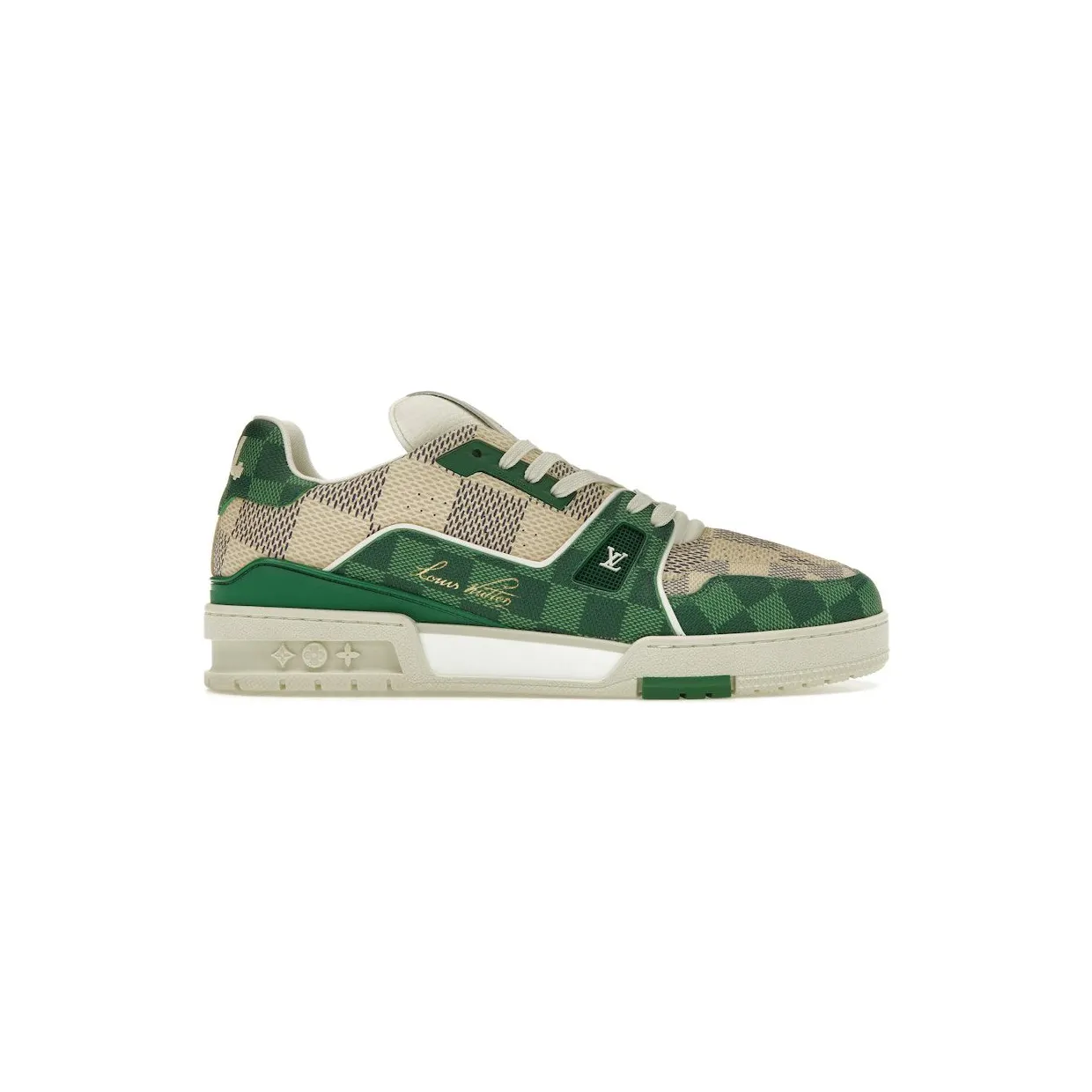 Louis Vuitton LV Trainer Damier White Green (1AC58D)