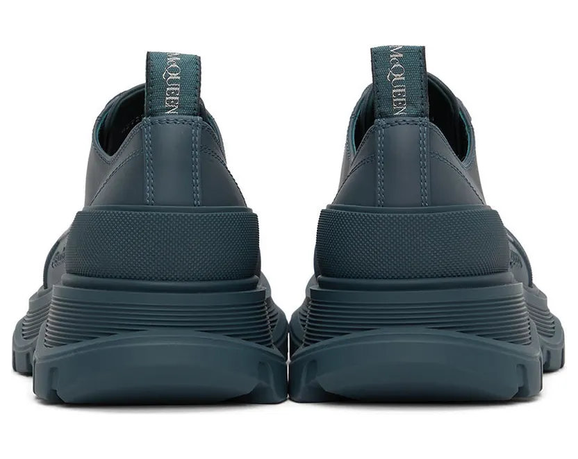 Alexander McQueen Blue Tread Slick Low Sneakers (627225WIBT14476) (4)