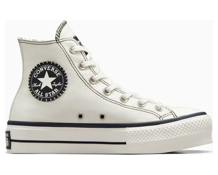 Converse Chuck Taylor All Star Lift Platform Egret/egret/zwart