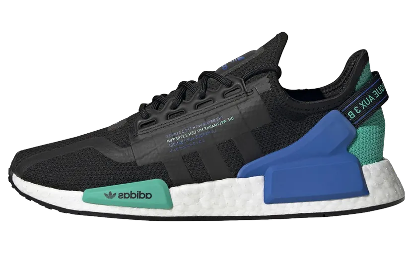 Adidas NMD_R1 V2 ‘Black Cyan’ Core Black/Core Black/Cloud White (FY5922)