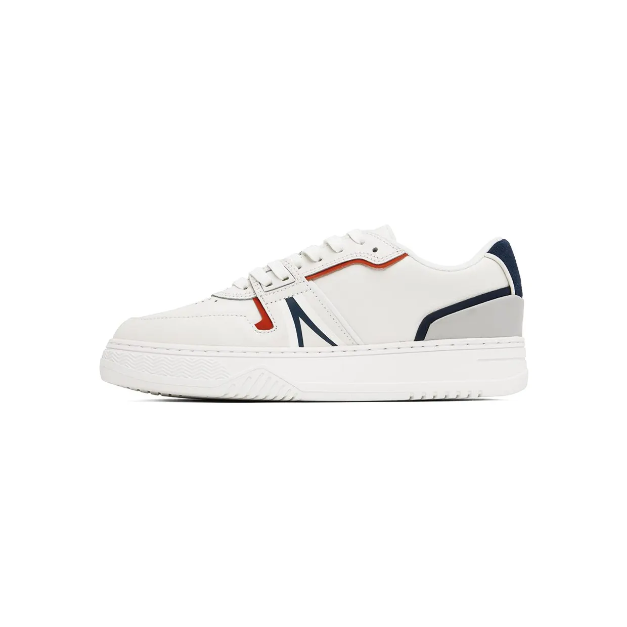 Lacoste White L001 407 WHT/NVY/RED (42SMA0092) (3)