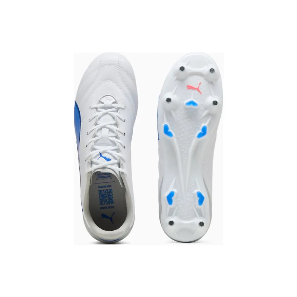 Puma King Pro MxSG White Bluemazing Flat Light Grey Sunset Glow (107870-02)
