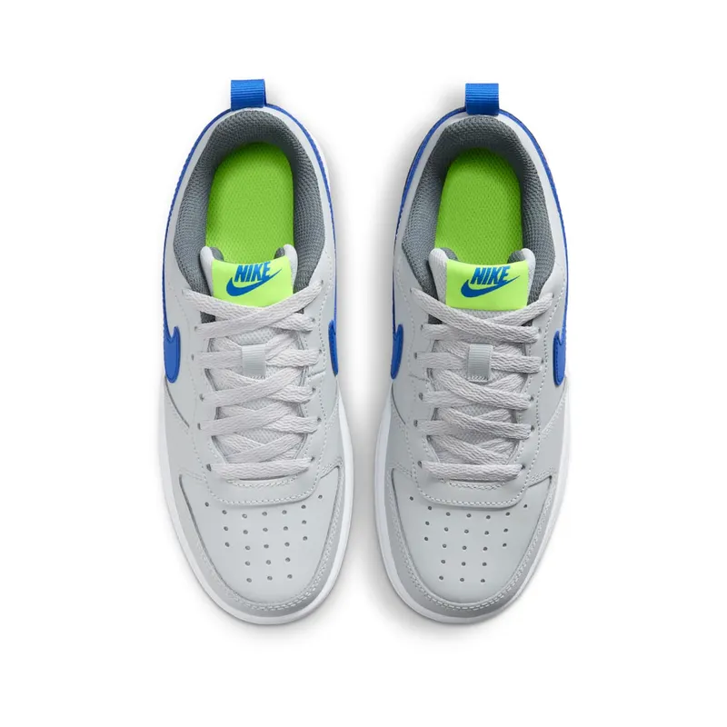 Nike Court Borough Low 2 Grey Fog Game Royal (GS) (BQ5448-012)