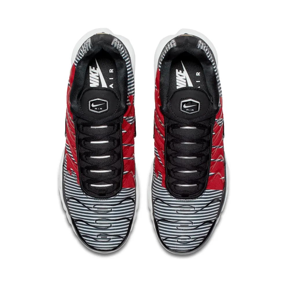 Nike Air Max Plus Striped Black White Black/White-Pure Platinum (AT0040-001)