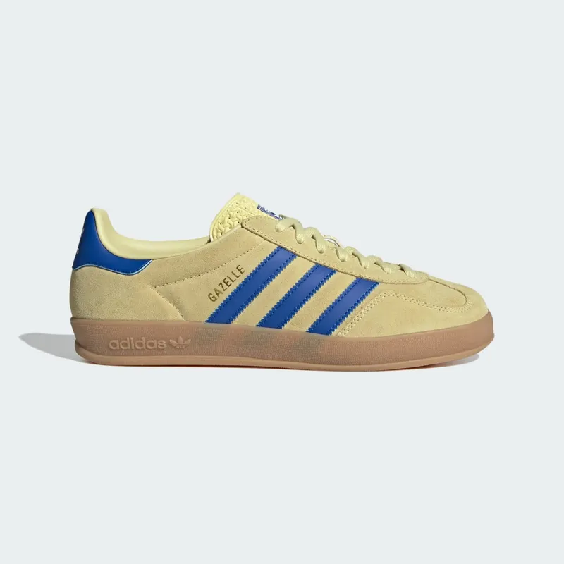 Adidas Gazelle Indoor Powder Yellow / Royal Blue / Cloud White (JH5406)