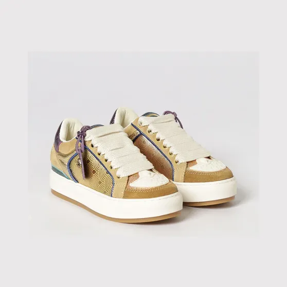 Kurt Geiger Southbank Leather Sneakers Grey (0493365619METAL)