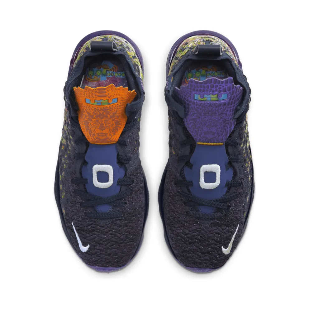 Nike LeBron 17 Monstars (GS) Navy Heather/Multi-Color-Black (CW1036-400)
