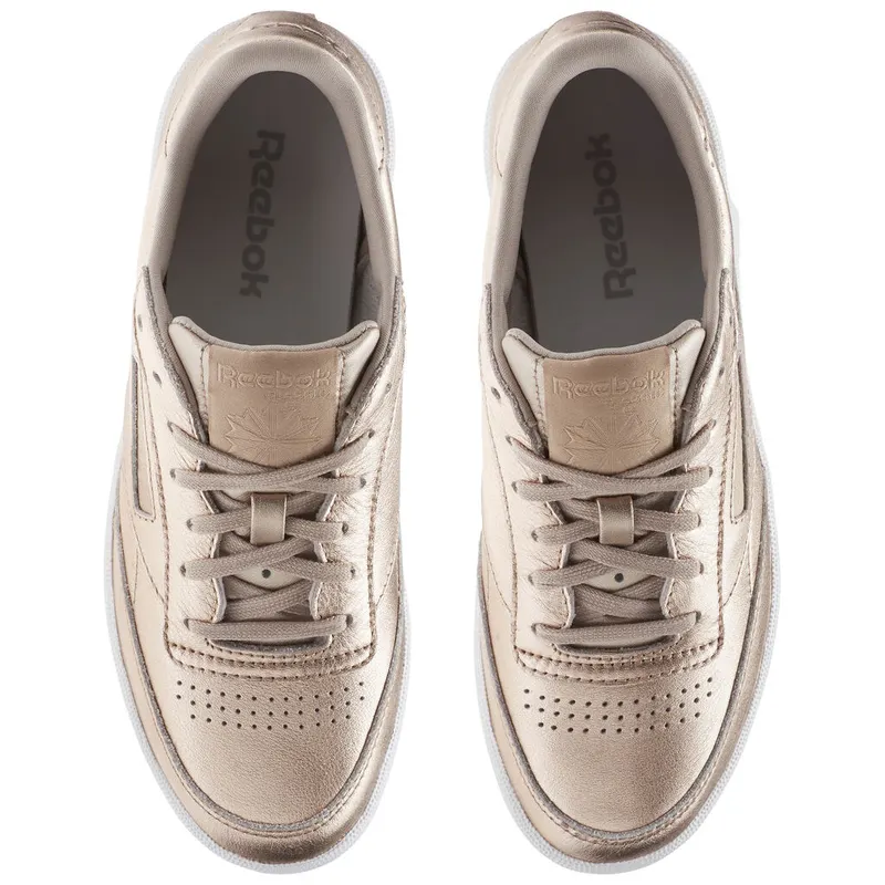 Reebok Club C 85 Melted Metal Pearl Metallic (W) Pearl Metallic/Peach White (Other Brands Reebok)