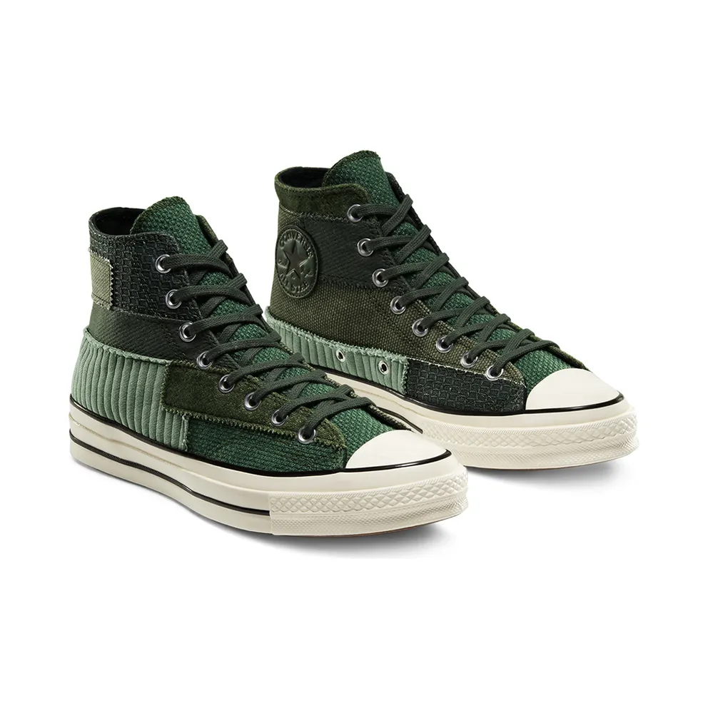 Converse Mono Patchwork Chuck 70 High Top Forest Egret Forest/Egret/Black (167138C)