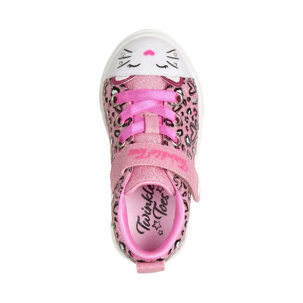 Skechers Twinkle Toes: Twinkle Sparks “Sparkle Meow Sneaker Light Pink” (314472NLPMT)