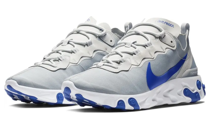 Nike React Element 55 Pure Platinum Racer Blue (BQ6166-005)