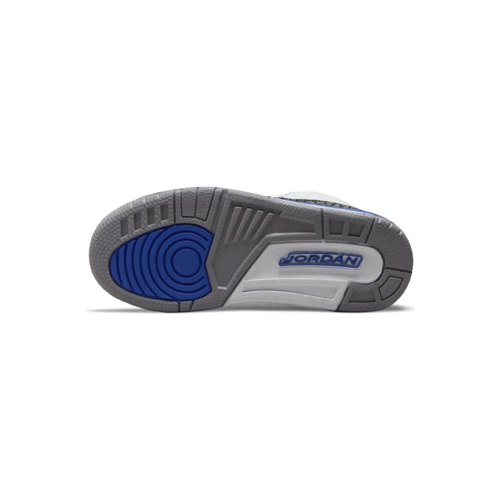 Air Jordan 3 Retro Racer Blue (PS) (2021) (429487-145)