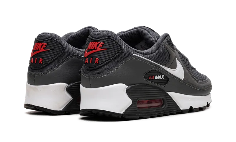 Nike Air Max 90 “Iron Grey University Red” (DR0145-003)