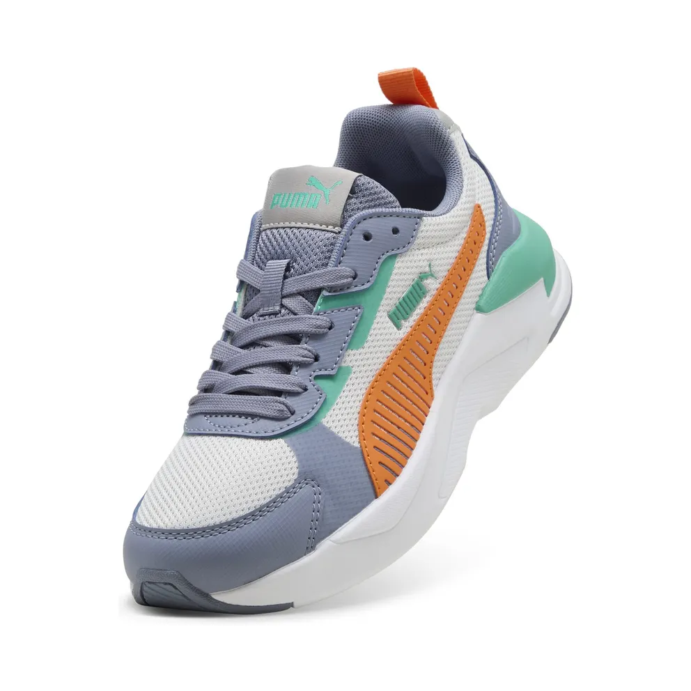 Puma X-Ray 3 “Feather Gray / Melon Glow / Gray Sky / Vibrant Green” (401493_08)