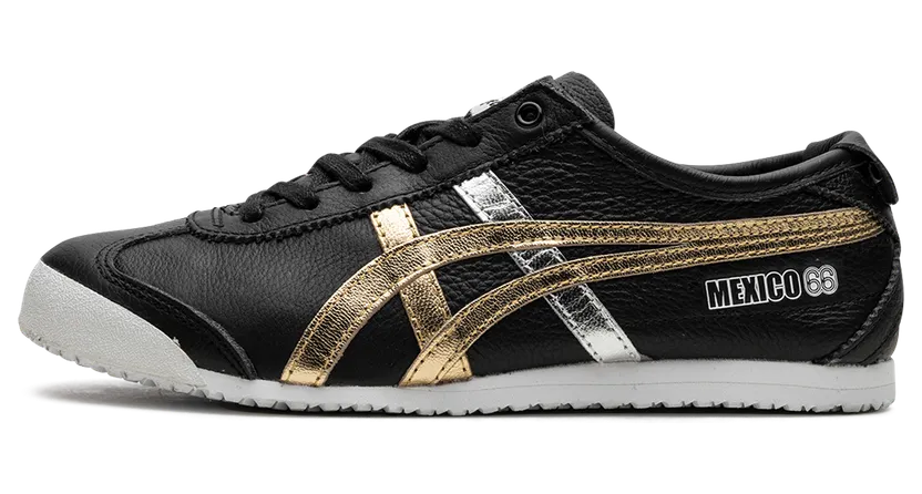 Onitsuka Tiger Mexico 66 “Black Gold Silver” (D5V2L-9094)