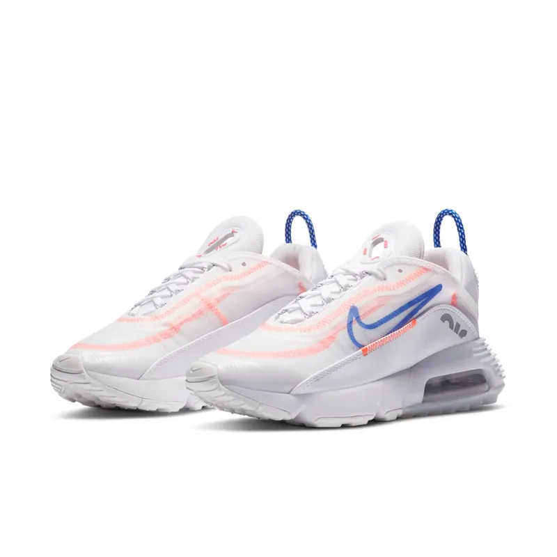 Nike Air Max 2090 White Flash Crimson Racer Blue (W) White/Flash Crimson-Metallic Silver-Racer Blue (CT1290-100)