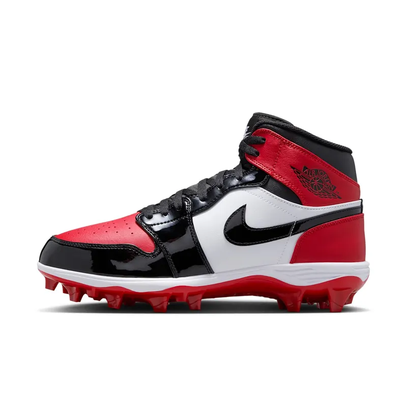 Jordan 1 Mid TD Cleat “Bred Toe” (FJ6805-601)
