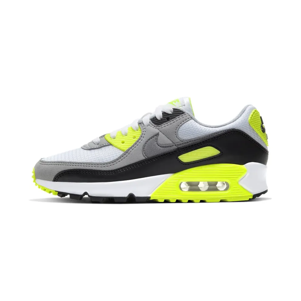 Nike Air Max 90 Recraft Volt (W) White/Particle Grey-Black-Volt (CD0490-101)