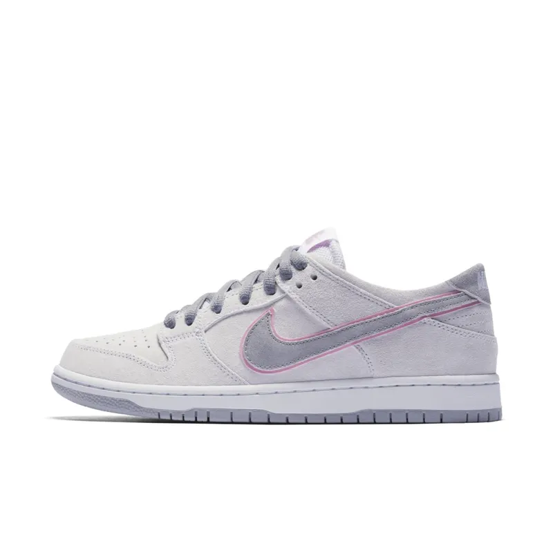 Nike SB Dunk Low Ishod Wair Flat Silver White/Perfect Pink-Flat Silver (895969-160)