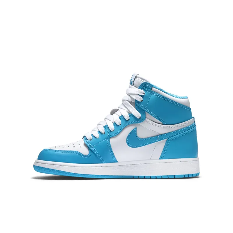 Jordan 1 Retro UNC (GS) White/Dark Powder Blue (575441-117)