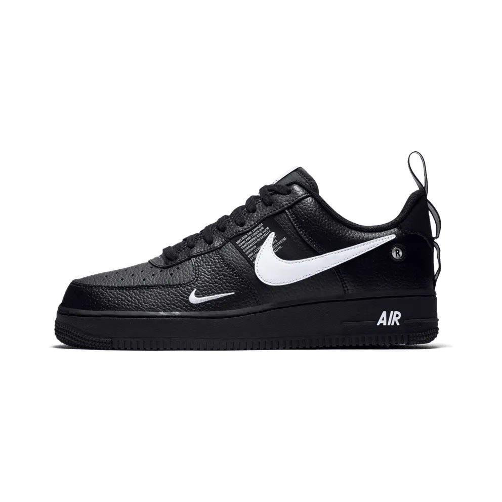 Nike Air Force 1 Low Utility Black White Black/White-Black-Tour Yellow (AJ7747-001)