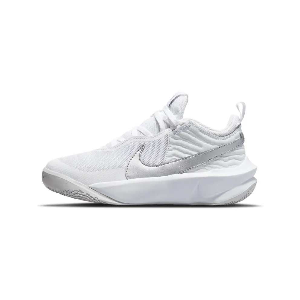 Nike Team Hustle D 10 Older Kids’ Basketball White (CW6735-100)