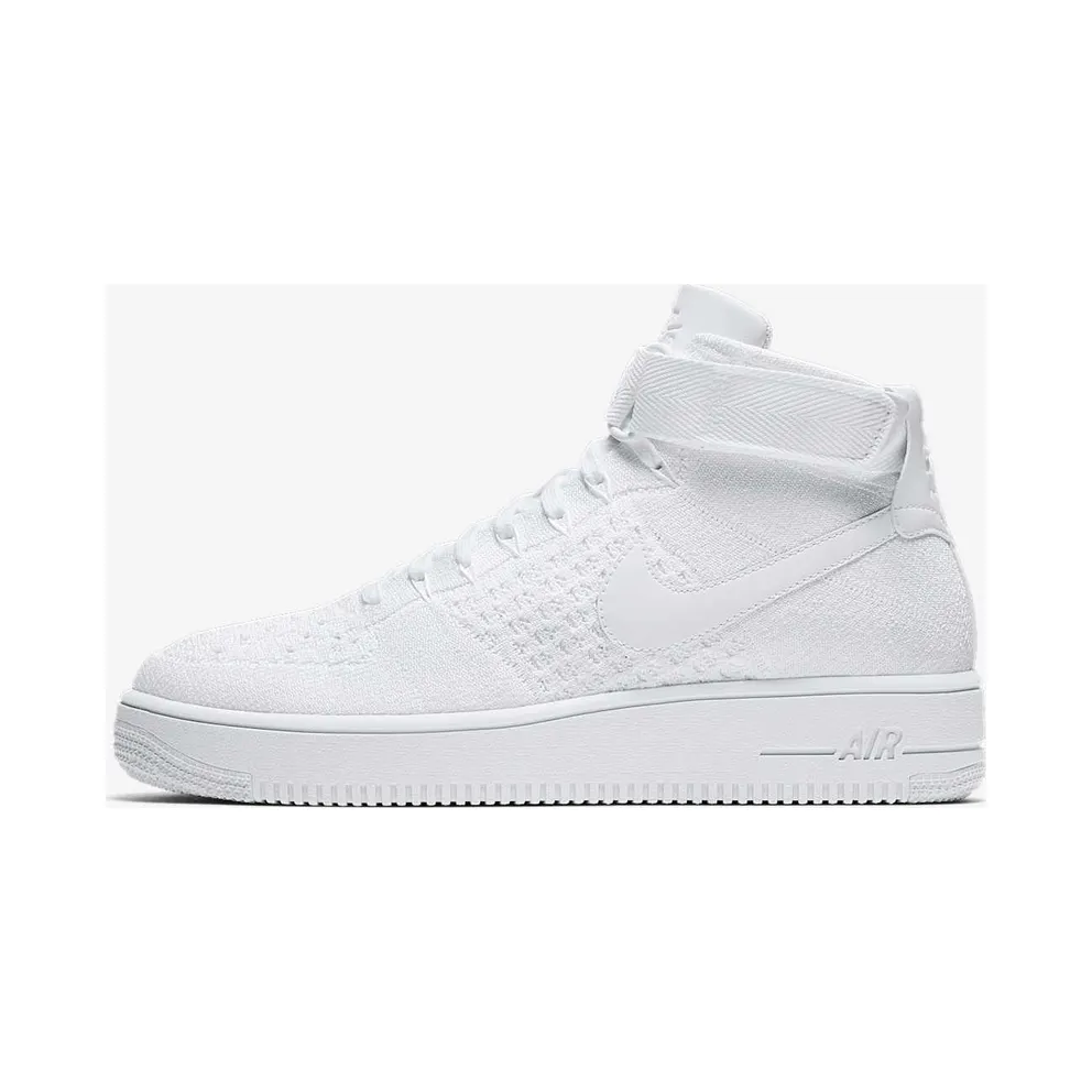 Nike Af1 Ultra Flyknit Mid White/White White/White (817420-102)