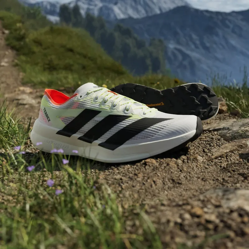 Adidas Terrex Agravic Speed 2 Trail Running Shoes Cloud White / Core Black / Semi Impact Orange (JS3536)
