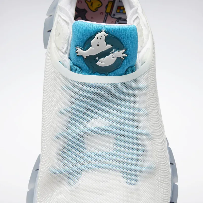 Reebok Ghostbusters Zig Kinetica Shoes White / Feather Blue / Silver Metallic (H03292)