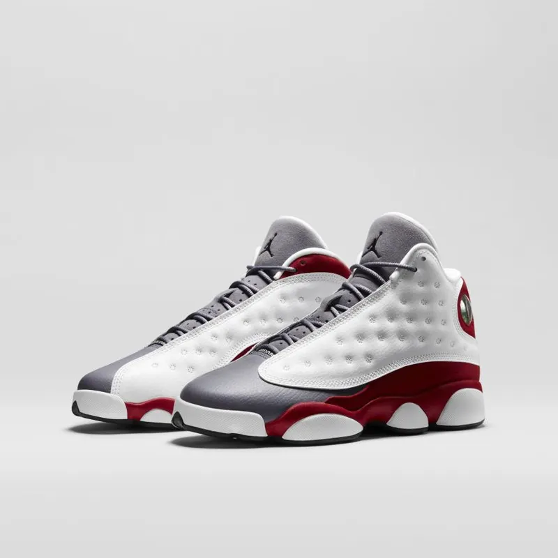 Jordan 13 Retro Grey Toe (GS) White/Black-True Red-Cmnt Grey (414574-126)