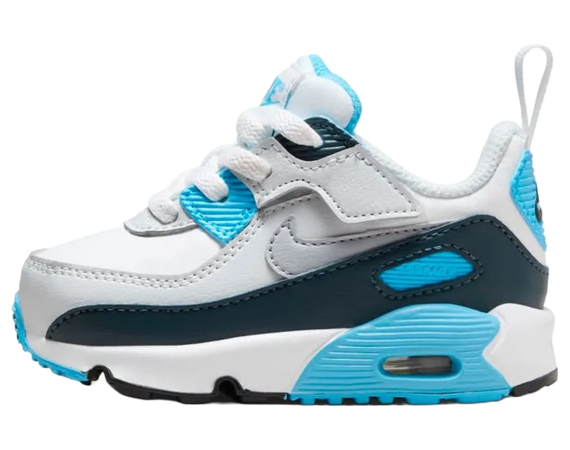 Nike Air Max 90 EasyOn “White Baltic Blue Armory Navy Wolf Grey” (HF6359-100)
