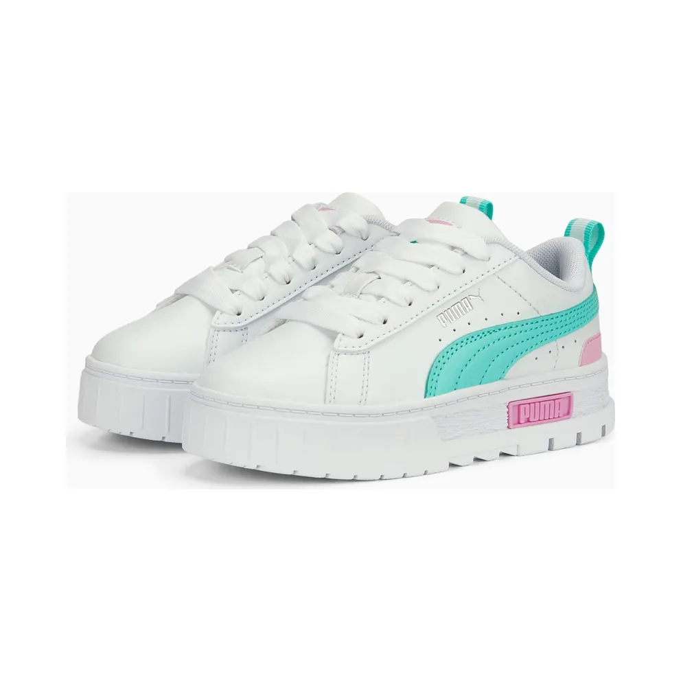 Puma Mayze leren White/Pink (384528-14)