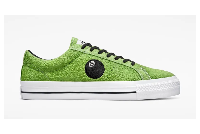 Converse Converse x Stüssy One Star Pro 8-Ball Green Flash/wit/zwart (A03712C)