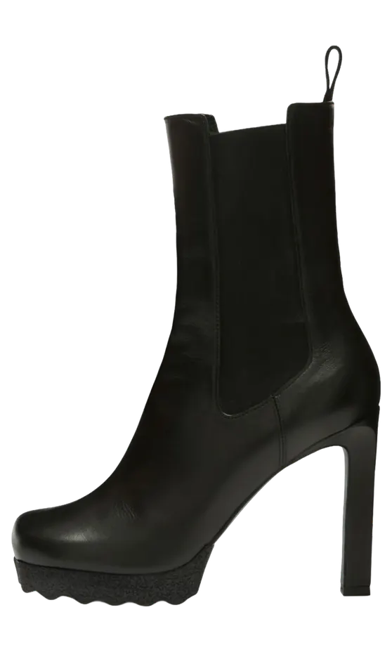 Off-white Calf Sponge High Chelsea Boot “Black” (17577626JF)