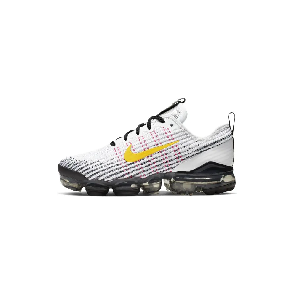 Nike Air VaporMax Flyknit 3 White Dynamic Yellow (GS) White/Hyper Turquoise/Pink Blast (BQ5238-102)