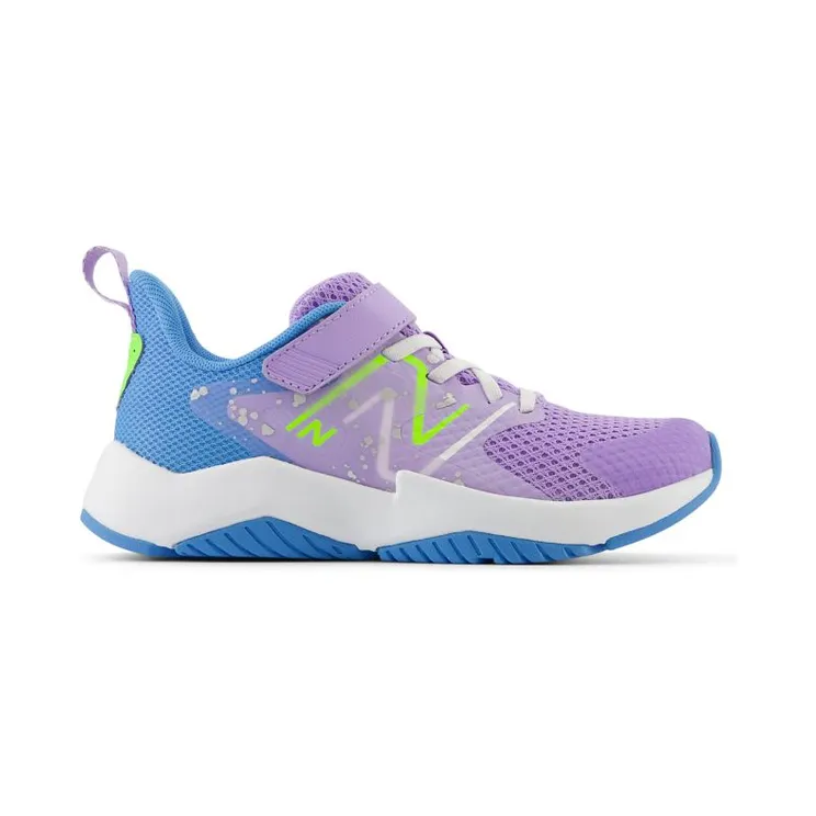 New Balance Rave Run v2 Bungee Lace Lilac Glo Sky Blue Pixel Green (YTRAVHG2)