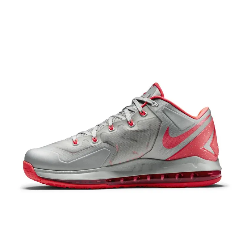 Nike LeBron 11 Low Laser Crimson Light Base Grey/Laser Crimson-Base Grey (642849-001)