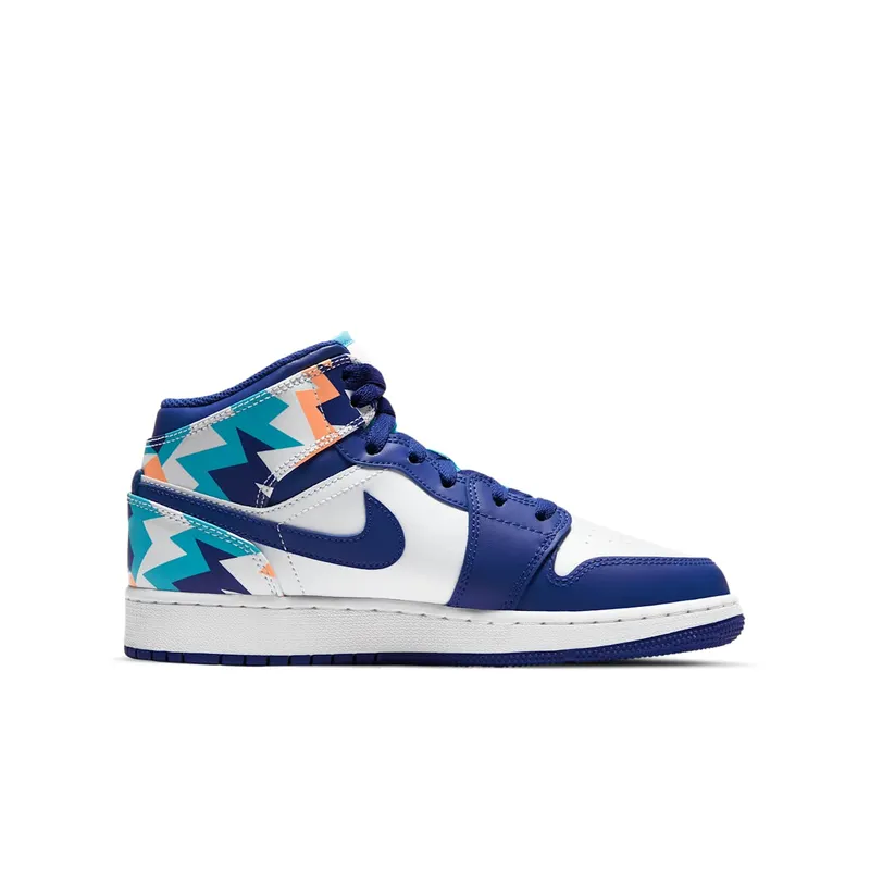 Air Jordan 1 Mid GS Storm Blue (555112-105)