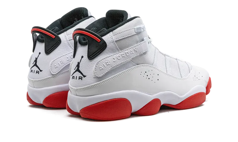 Jordan 6 Rings “White / University Red” (322992-160)