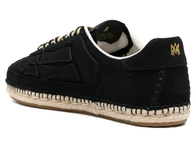 Amiri Pacific Bones Espadrille “Black” (AMSNSN1065 BLACK) (2)