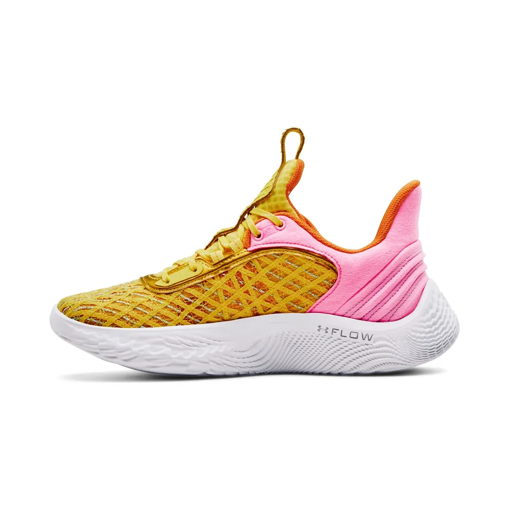 Under Armour Basketball Shoes Grade School Curry Flow 9 Yellow (3024249-702)