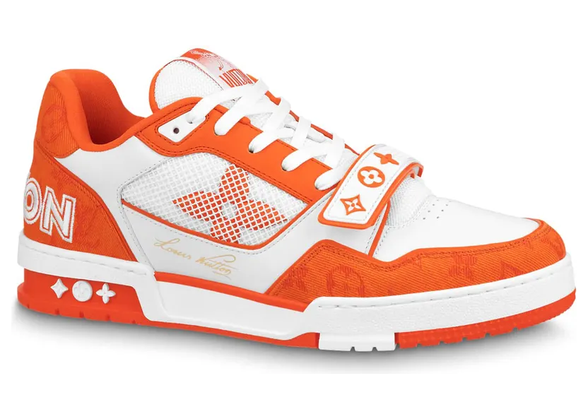 Louis Vuitton Trainer Monogram Denim Orange (1A9ZD6 / 1A9ZBO)
