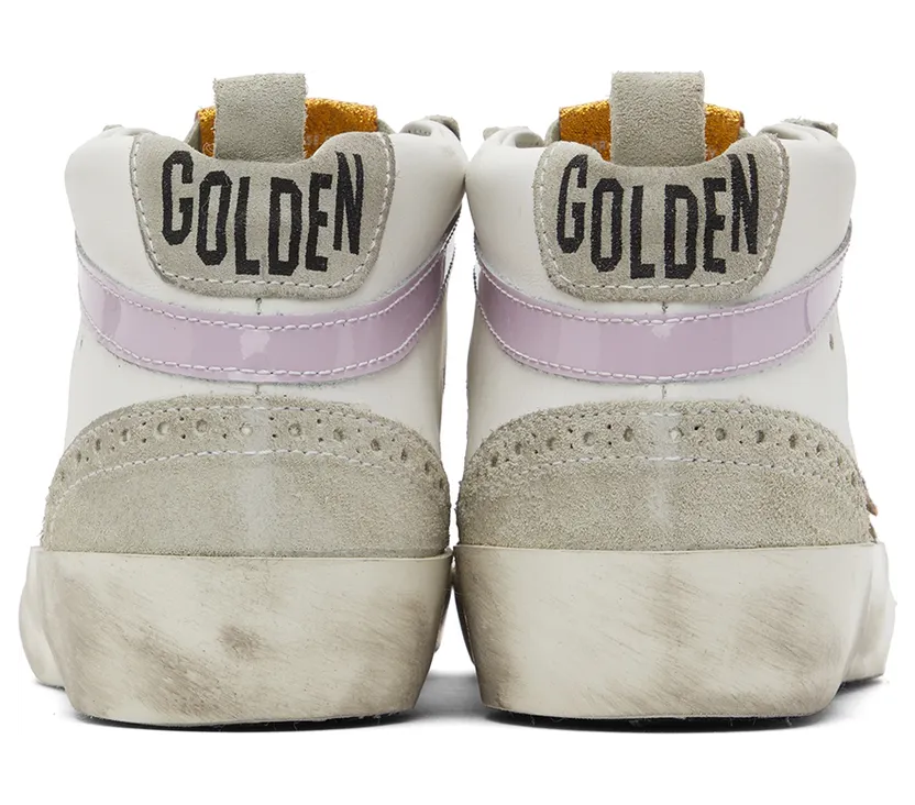 Golden Goose SSENSE Exclusive White & Grey Mid Star Sneakers (F00122.F001212.80903) (2)