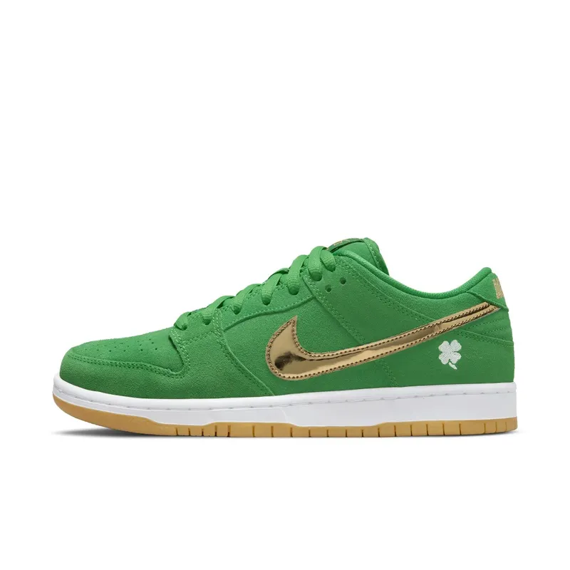 Nike SB Dunk Low Pro St. Patricks Day – “Green / White / Black / Gold” (BQ6817-303)