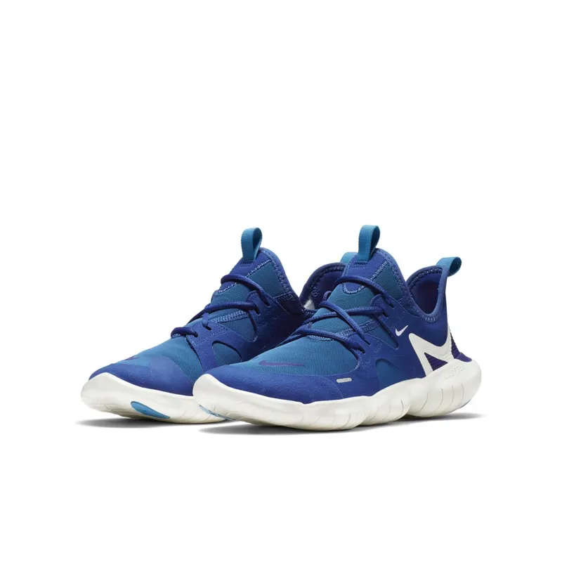 Nike  Free RN 5.0 Indigo Force Summit White (GS) Indigo Force/Summit White-Blue Lagoon-Deep Royal Blue (AR4143-401)
